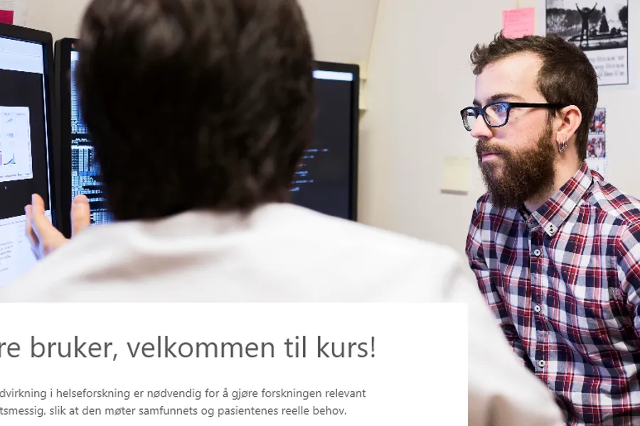 bilde av mennesker foran data